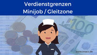 Bild von Verdienstgrenzen beim Minijob und in der Gleitzone