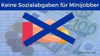 Bild von Keine Sozialabgaben für Minijobber, 450 Euro job